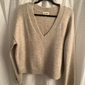 Open Edit chunky vneck sweater